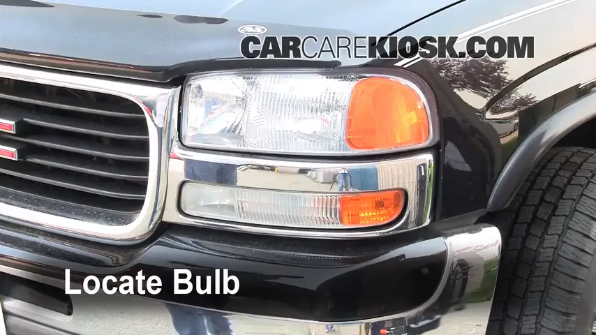 2002 GMC Yukon XL 2500 SLT 8.1L V8 Luces Luz de carretera (reemplazar foco) 